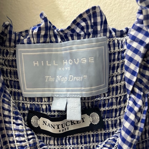 Hill House Ellie Nap Dress in Blue Gingham, Size L - Picture 5 of 13